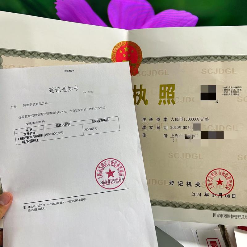 公司成功減資到1萬! #減資 #注冊資金實繳 #創業 #五年